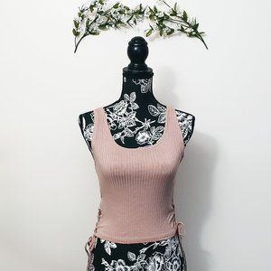 Rue 21 Beige Cropped Tank Top